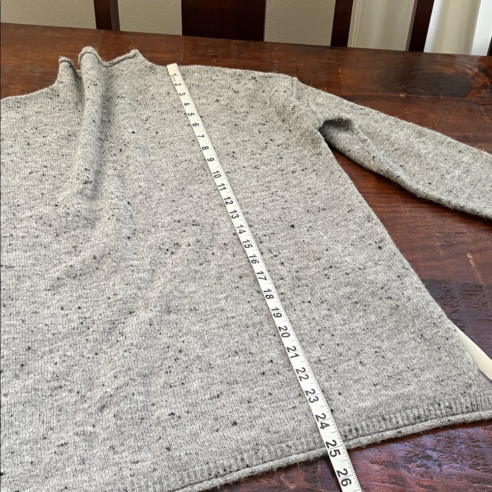 MADEWELL Donegal Whitworth Textured Graphite Mockneck Sweater Women's Size Small - Picture 8 of 12